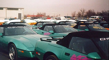 90 Corvettes front